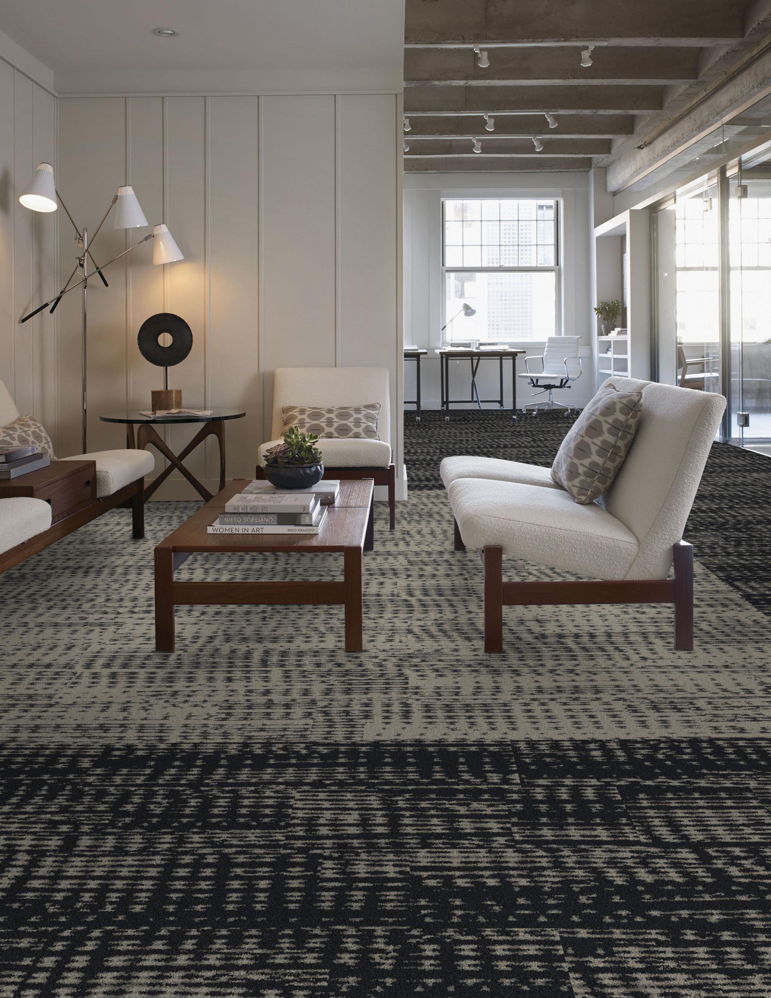 Interface First Edition plank carpet tile in seating area imagen número 4